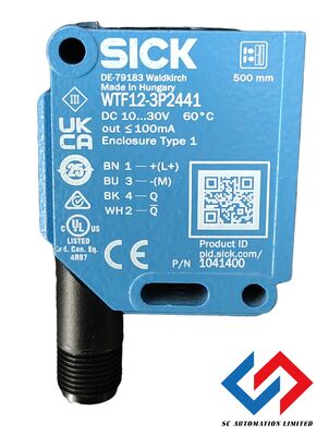 SICK WTF12-3P2441 W12 Photoelectric Sensor with Precise Foreground Suppression 15.6x48.5x42mm
