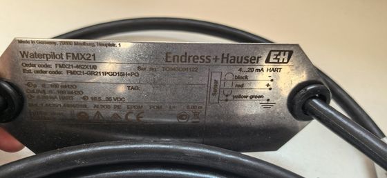 Standard Endress Hauser Waterpilot FMX21 Hydrostatic Level Probe With Ceramic Cell