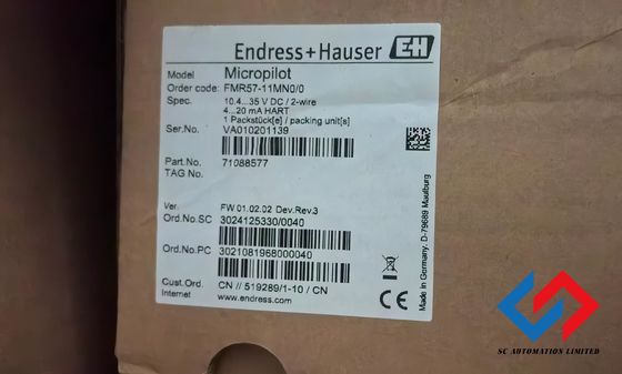 Endress Hauser FMR57 Radar Level Sensor DN200 for Bulk Solids
