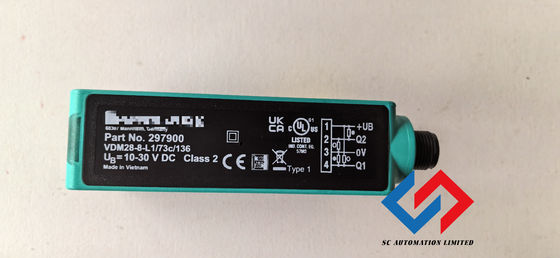VDM28 P+F Sensors Laser Distance Sensor 0.2-8m Range IP67