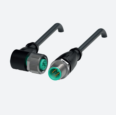 P+F M12 Angled 4-Pin PUR Cable 250V AC/DC