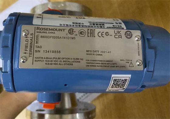 Emerson Rosemount Vortex Flow Meter 8800D 2 Inch 316 Stainless