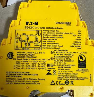 SD32X MTL Safety Barrier 2.8kA Surge Protection DIN Rail Mount Intrinsically Safe Barriers