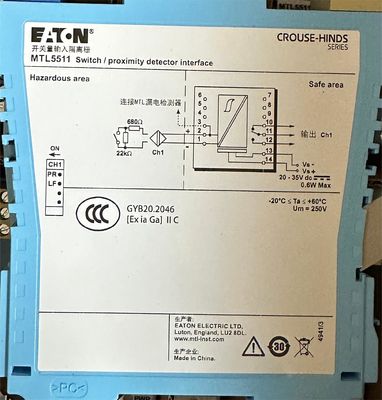 MTL5511 NAMUR Proximity Detector Interface 24V 25mA