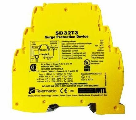 MTL SD32T3 Plastic Safety Barrier 0.5kg Yellow