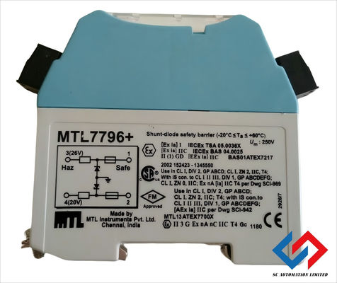 MTL7796 Mtl Zener Barrier DIN Rail Mount DC Power Supply 26Vdc