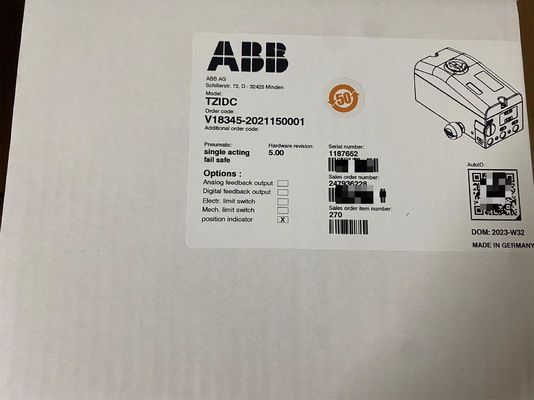 ABB TZIDC Digital Positioner V18345-2021150001 with HART Communication
