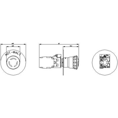 Standard R711 Black SIEMENS Simatic Plc 3SU1100-1HB20-1FH0
