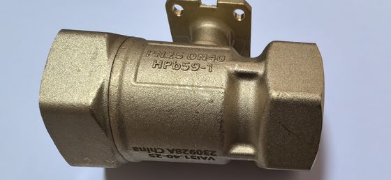 HVAC Brass Siemens  Ball Valve DN40 PN25 Kvs25 Siemens Building Automation