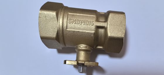 HVAC Brass Siemens  Ball Valve DN40 PN25 Kvs25 Siemens Building Automation