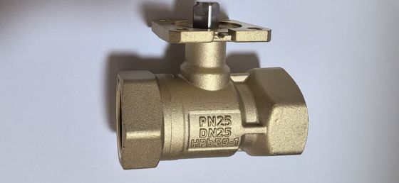 16 m³/h Siemens Brass Ball Valve DN40 PN25 Kvs16 For HVAC Systems