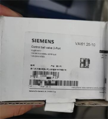 Waterproof VAI61.25-10 DN25 Siemens Ball Valve Kvs 10 For HVAC