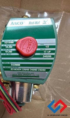 8316G024 Brass 3 Way Emerson Asco Valves Normally Closed 110VAC 120VAC