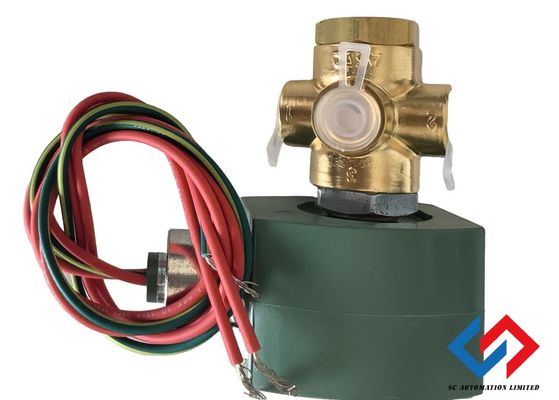 3 Way Asco Solenoid Valve 24vdc 8320G174 Brass Body Material Direct Acting