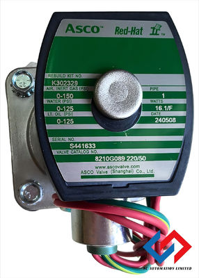 8210G089 ASCO Solenoid Valve 1 NPT Stainless Steel 2 Way