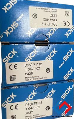 Visible Red Light Time Of Flight Sensors SICK DS50-P1112  IP65 Enclosure rating