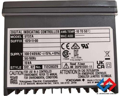 UT32A-020-11-00 Yokogawa Digital Indicating Controller