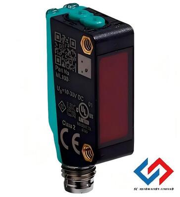 P+F Retroreflective sensor with 5 m detection range IP67 protection and PNP output
