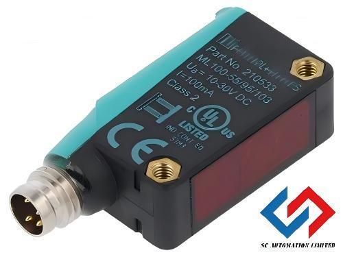 P+F Retroreflective sensor with 5 m detection range IP67 protection and PNP output