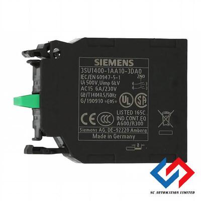 Siemens SIRIUS ACT 2NO Contact Module with Spring-Loaded Terminals for Front Plate Mounting