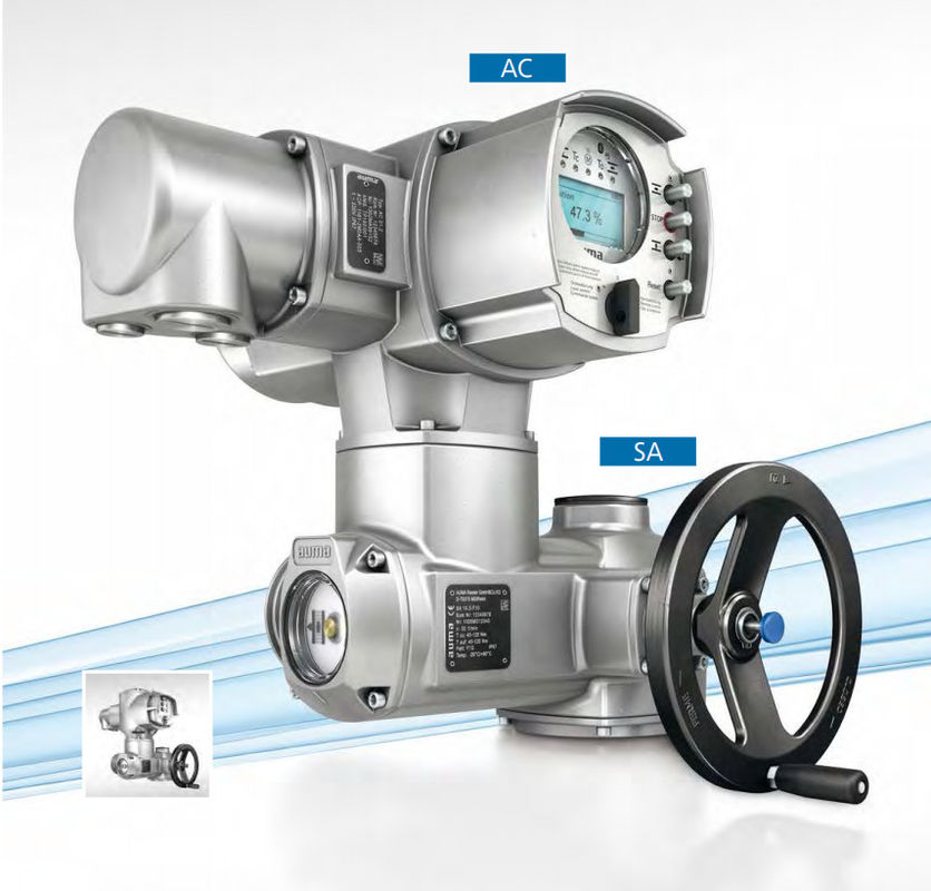 SA07.6-F10 Electric Actuator AUMA Silver 1Year Warranty With AM Or AC Integral Controls