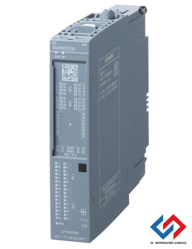 Siemens SIMATIC ET 200SP HA Digital Output Module DQ 16x24VDC/0.5A HA with Redundancy Capability and Channel Diagnostics