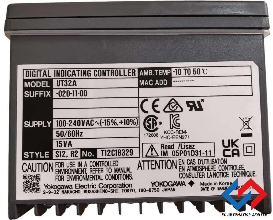 UT32A-020-11-00 Yokogawa Digital Indicating Controller