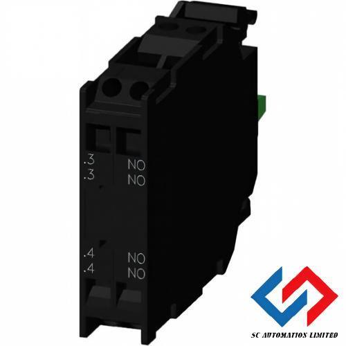 Siemens SIRIUS ACT 2NO Contact Module with Spring-Loaded Terminals for Front Plate Mounting