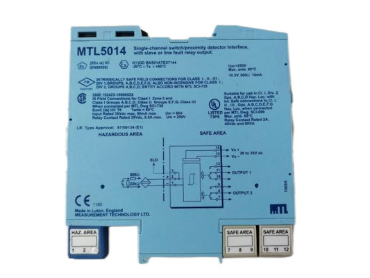 MTL5014 NAMUR Proximity Detector Interface for Hazardous Areas